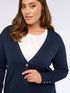 Cardigan scollo a V con bottoni image number 2