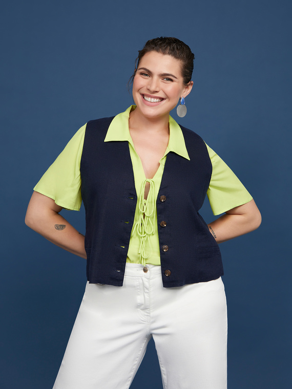 Gilet in lino