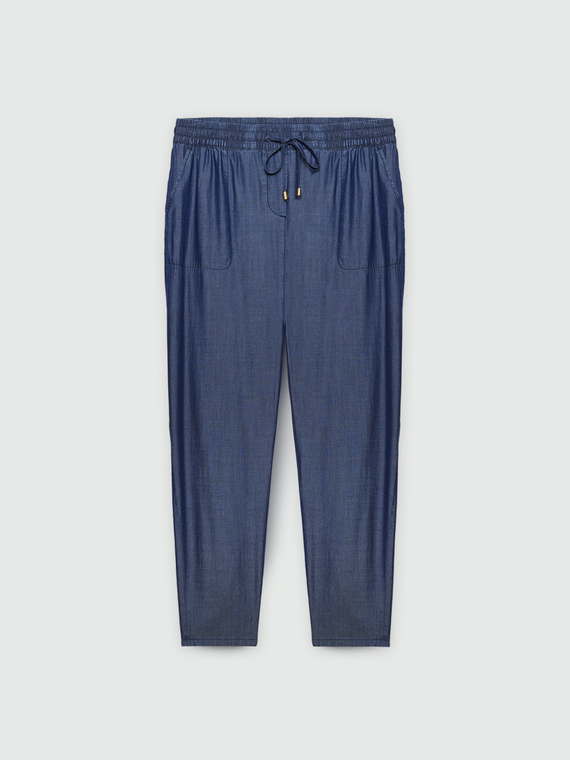 Jeans modello jogger con fibre in TENCEL™