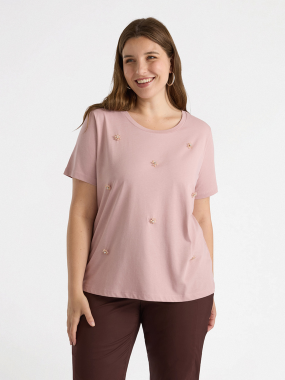Besticktes T-Shirt