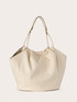 Curly tote bag in coated fabric image number 3