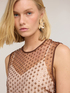 Rochie tip furou din tulle brodat image number 3