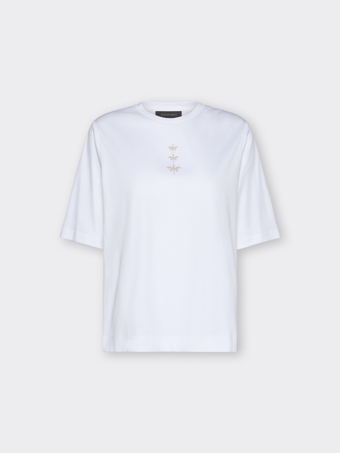 T-shirt in cotone con libellule image number 4