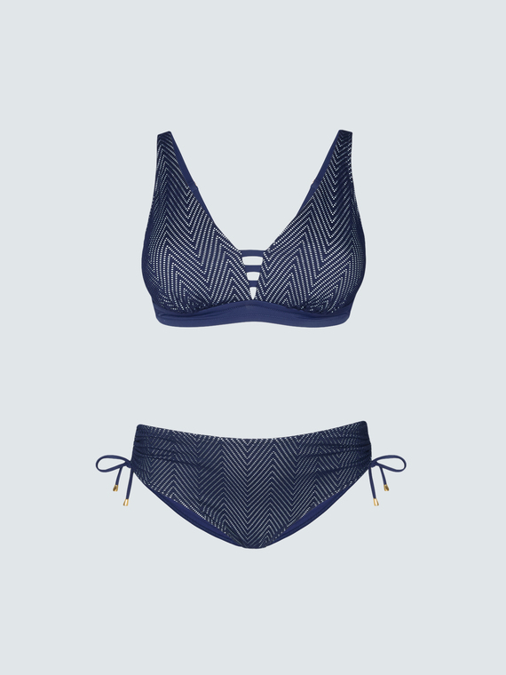 Bikini avec r&eacute;sille chevron