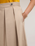 Gonna a pieghe misto cotone image number 3