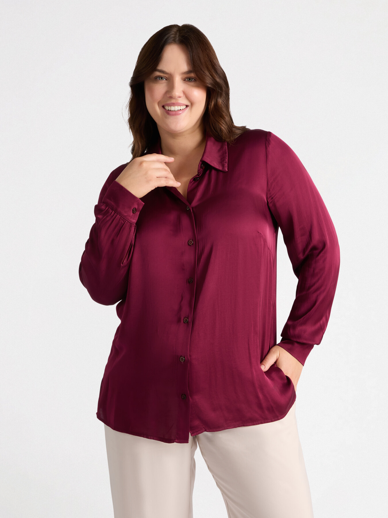 Chemise en satin image number 0