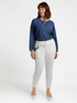 Embroidered skinny trousers image number 2