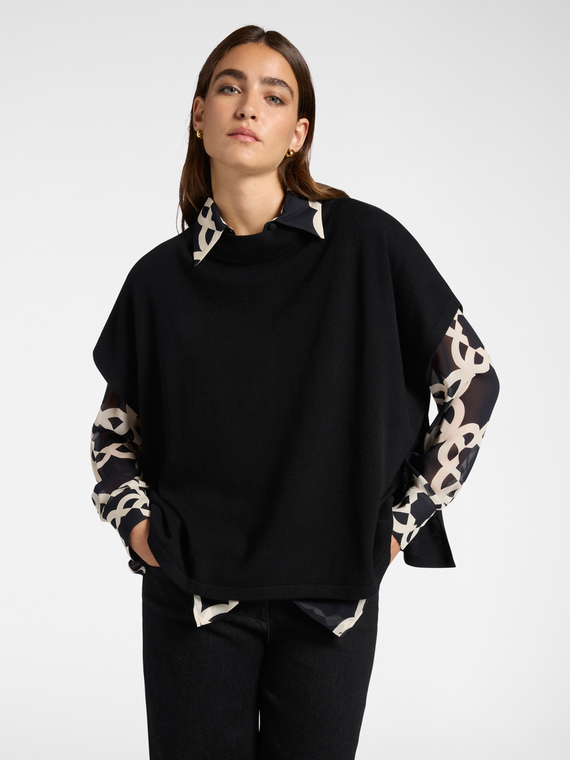 Pure wool cape