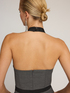 Long jumpsuit with halter neckline image number 4