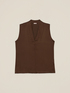 V-neck satin blouse image number 3
