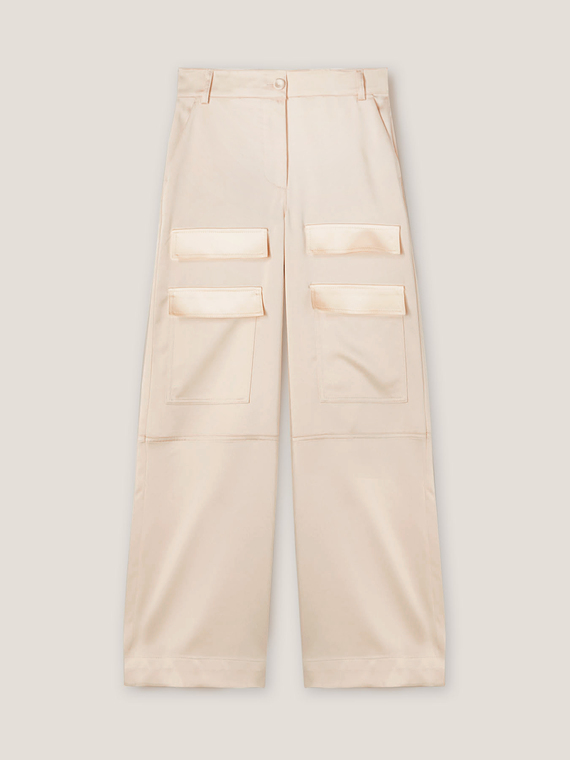 Cargohose aus Satin