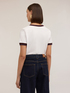 T-shirt con bordi in maglia image number 1