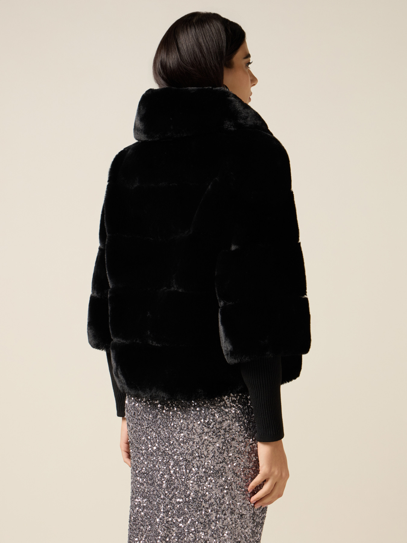 Fuzzy fabric jacket image number 1