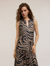 Printed long tiered dress image number 2