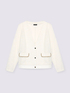 Bouclé-Sweatshirt-Jacke mit Kettchen image number 4