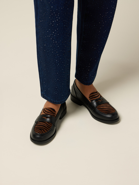 Mocassini con dettaglio animalier