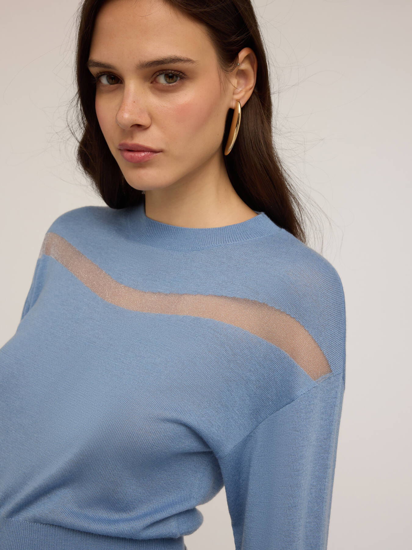 Maglia con inserto trasparente image number 3