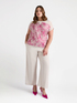 Dual-fabric T-shirt image number 0