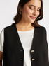 Scuba fabric waistcoat with buttons image number 3