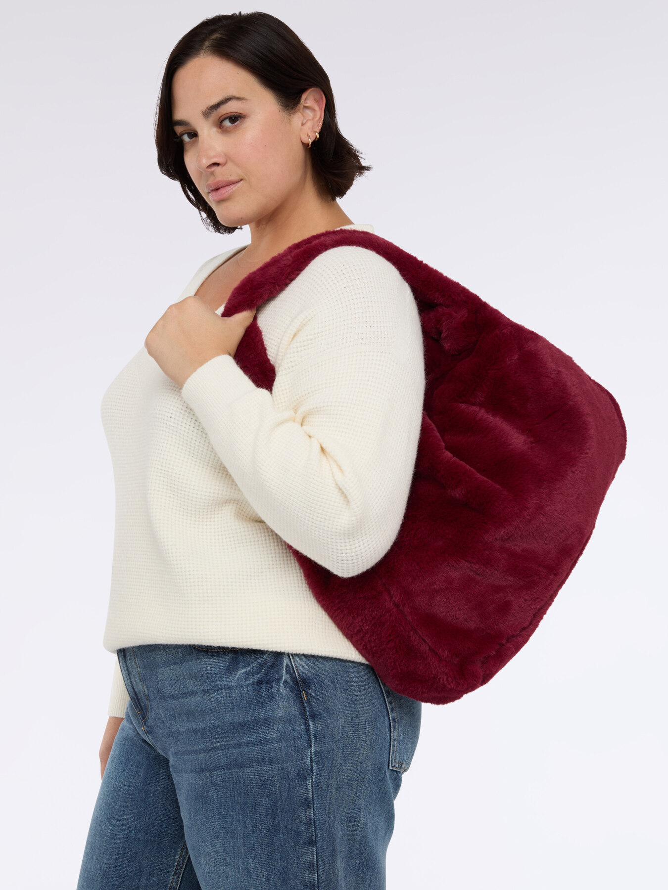 Plush shoulder bag image number 0
