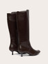 Lizard-tipped coated fabric boots image number 2