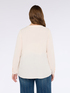 Viscose muslin blouse with teardrop neckline image number 1