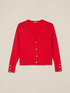 Viscose blend cardigan with jewel buttons image number 3