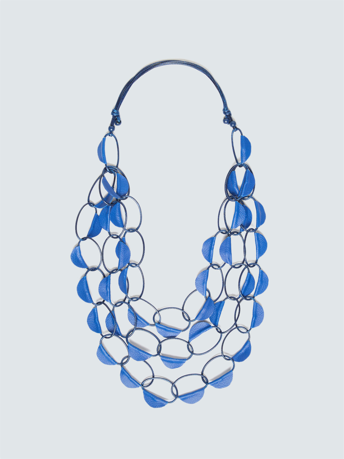 Collier avec anneaux entrelac&eacute;s image number 1
