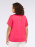 Zweistoff-T-Shirt mit Tropfenausschnitt image number 1