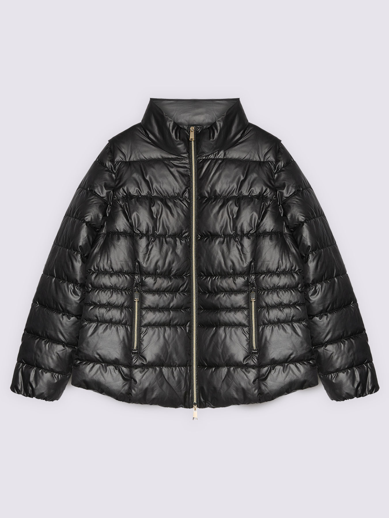 Quilted puffer jacket with high collar image number 5