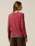 Mixed wool striped sweater with button detail image number 1