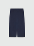 Pantaloni cropped ampi in jersey image number 4