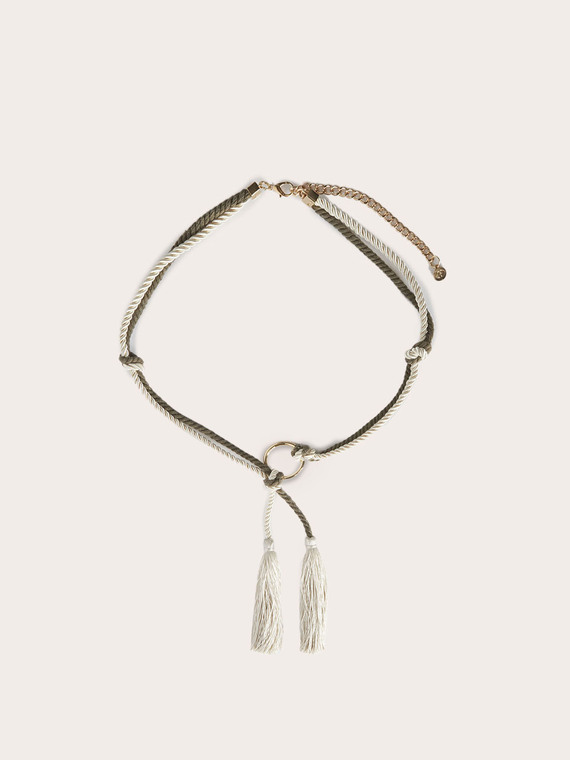 Ceinture en corde avec pampilles