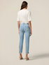 Skinny jeans with stone bleached effect and button details image number 1