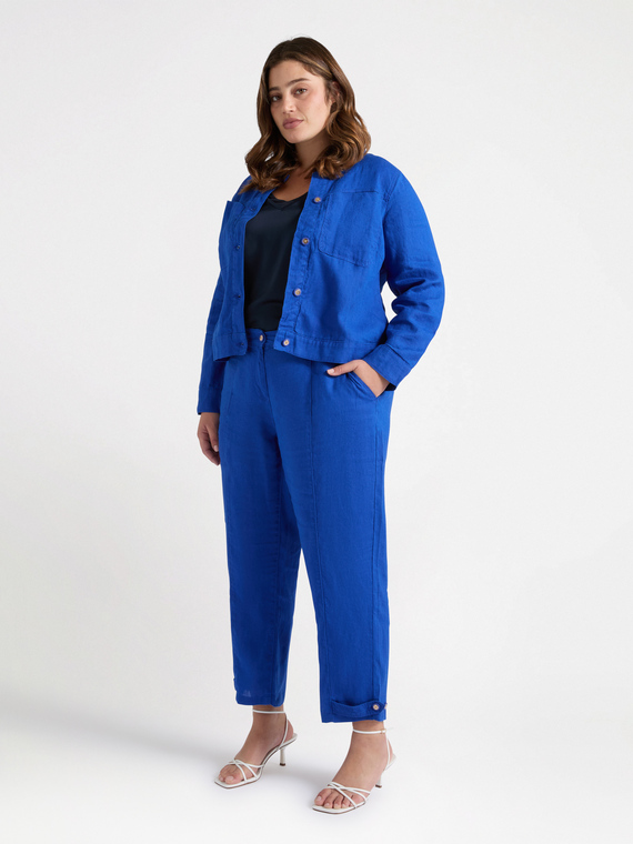 Pantalon ballon en lin
