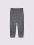 Balloon pants with checkered print and lurex thread image number 4