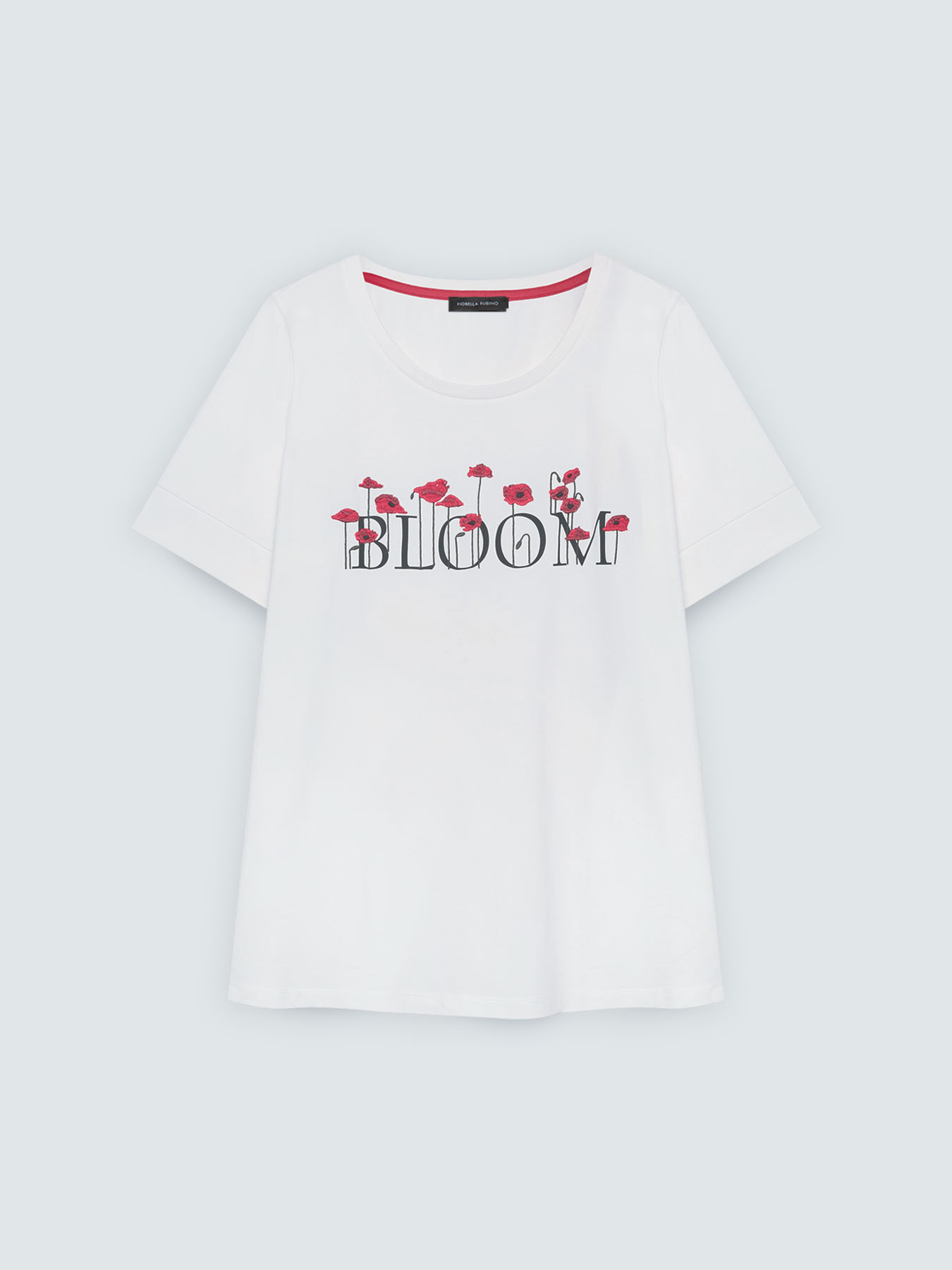 Cotton t-shirt with BLOOM print image number 4