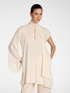 Blusa lunga asimmetrica con fusciacca image number 0