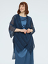 Schultertuch aus Lurex-Plissee image number 0