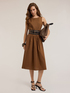 Plissiertes Kleid aus Popeline image number 0