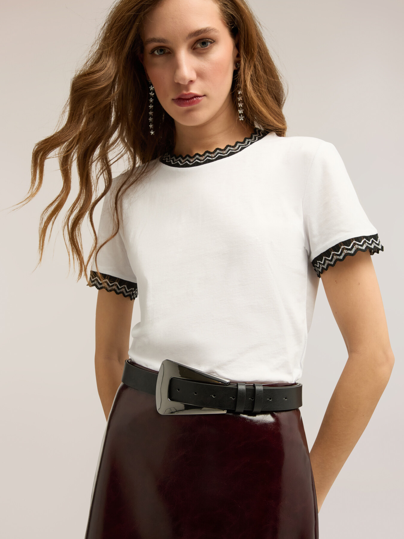 G&uuml;rtel mit geometrischer Schnalle image number 0