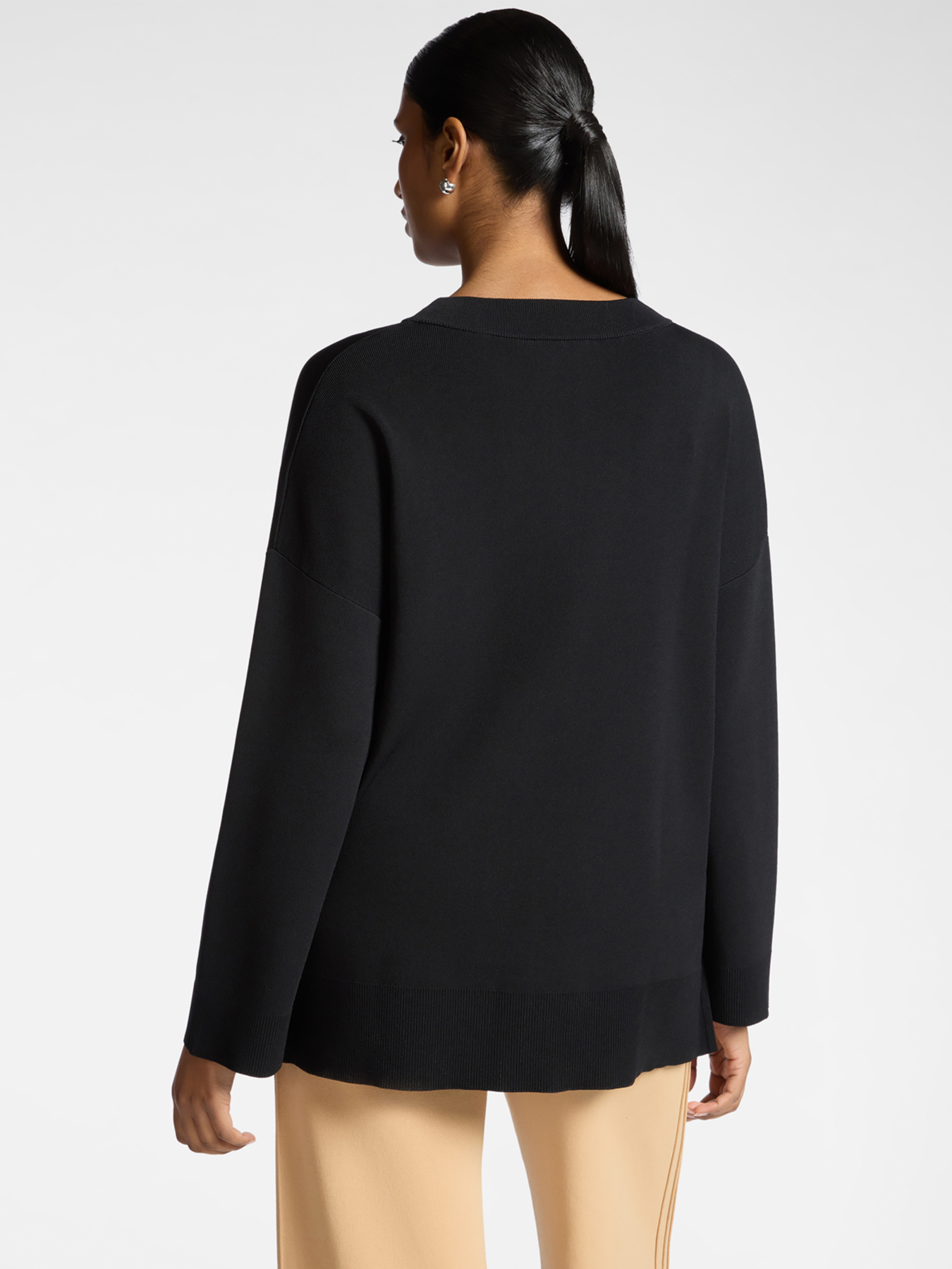 Viscose blend crew neck jumper image number 1