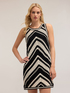 Crochet knit short dress image number 1