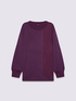 Doppelstoff-Pullover mit Zopfmuster image number 4