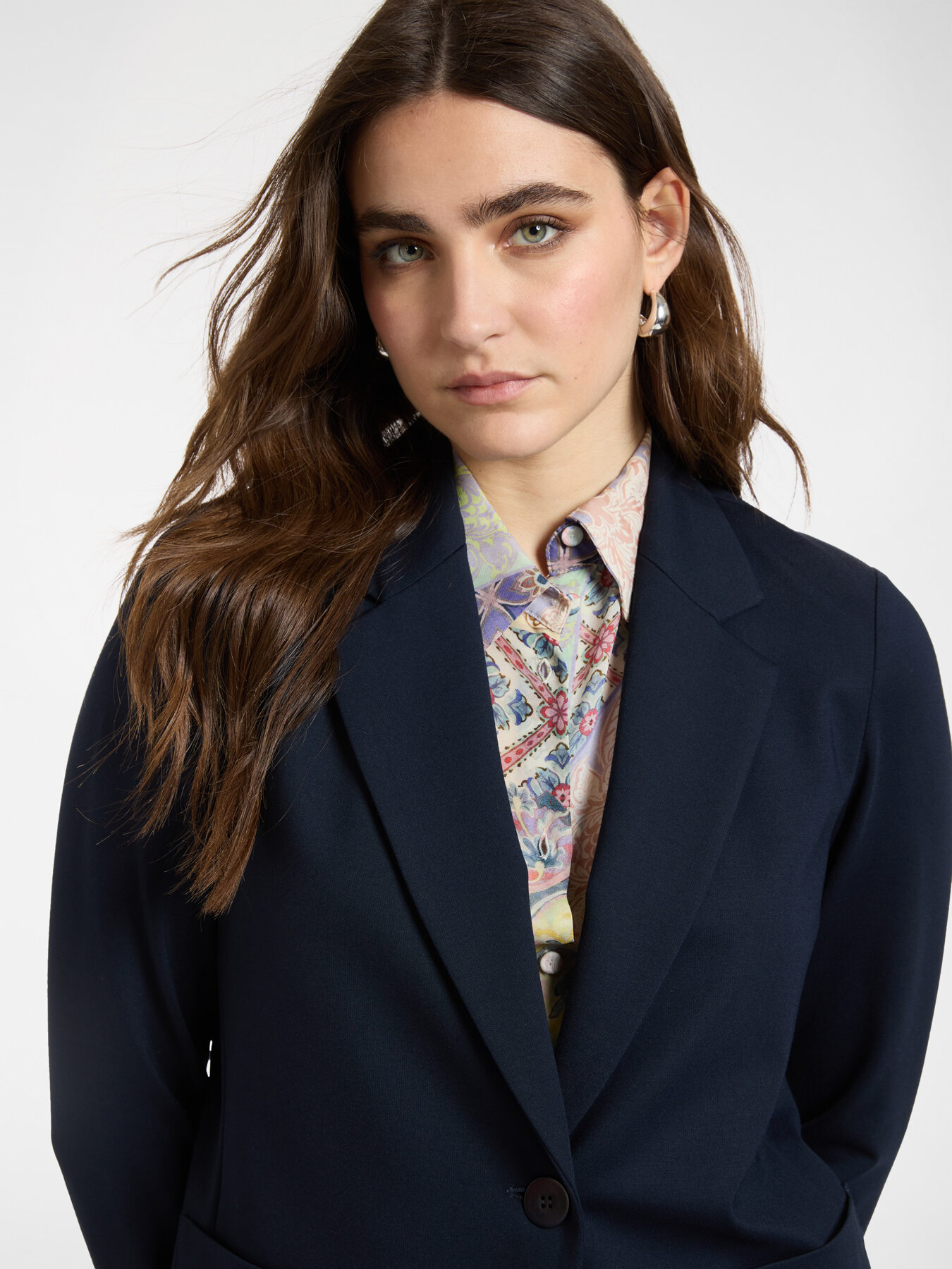 Einreihiger Blazer aus Milano-Strick image number 3