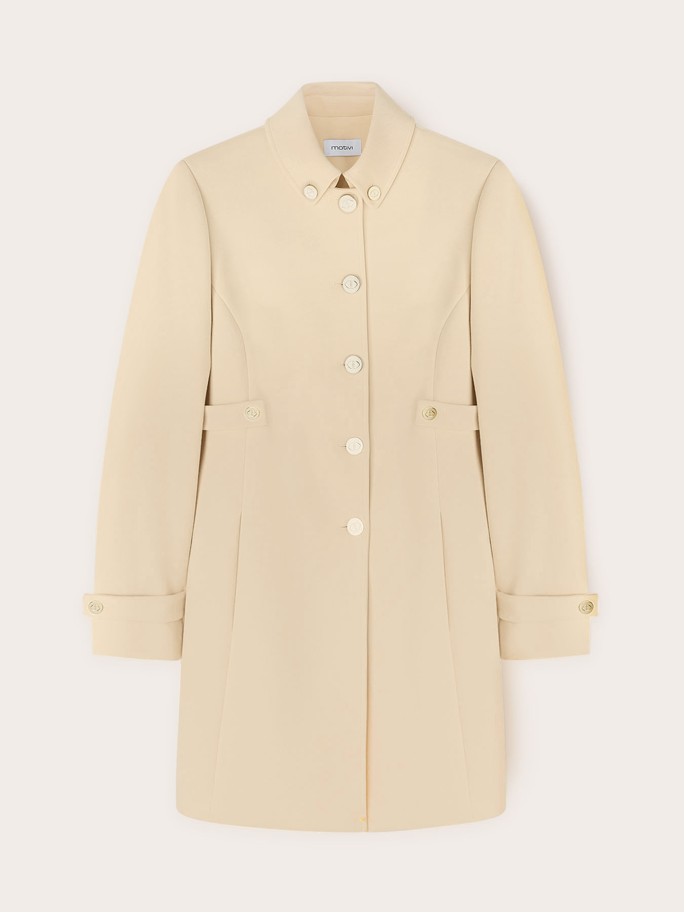 Single-breasted viscose blend coat image number 4