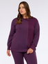 Doppelstoff-Pullover mit Zopfmuster image number 2