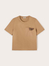 T-shirt with butterfly brooch image number 4