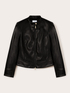Blouson en tissu enduit avec découpes effet modelant image number 4