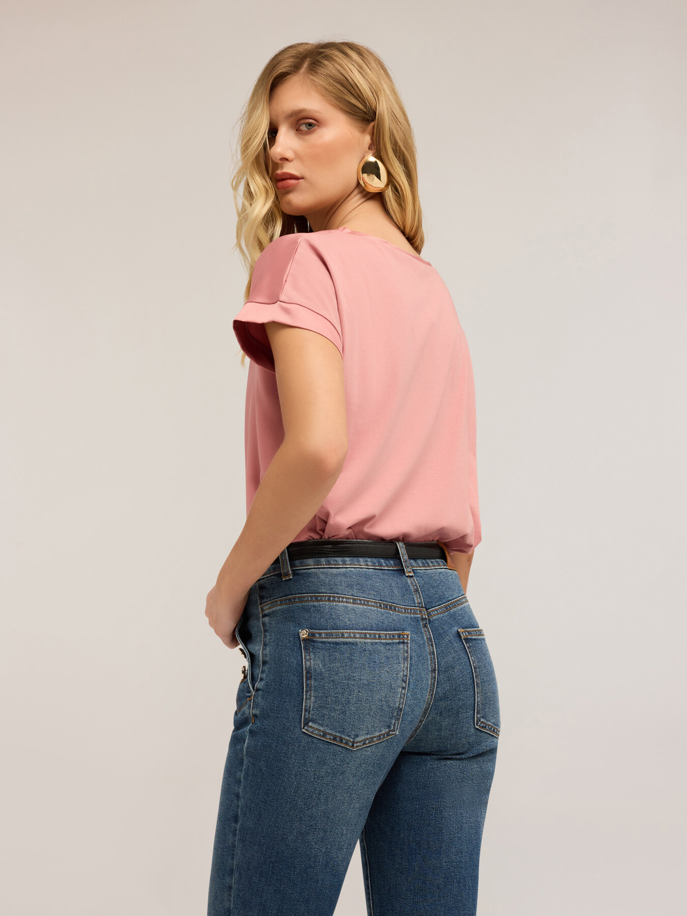 Tricou din două materiale image number 1